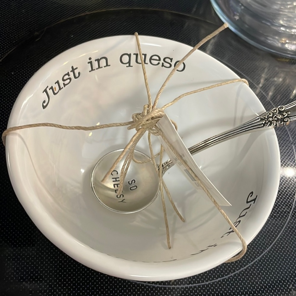 Mud pie just in queso bowl